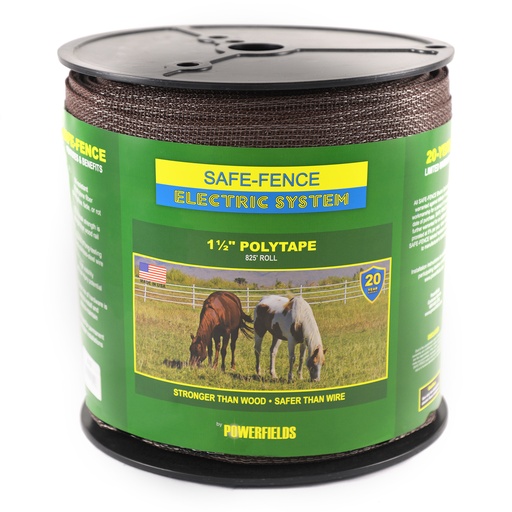 [PF-X-3] Safe-Fence 1½" Polytape - Brown - 825'