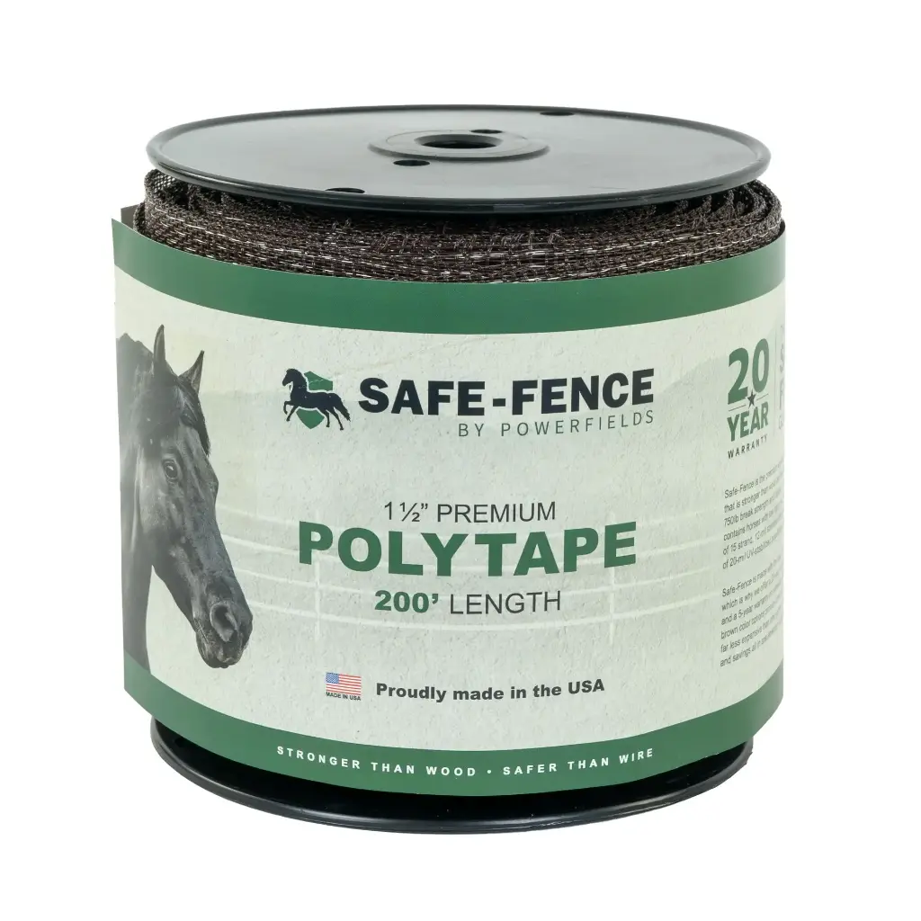 Safe-Fence 1½" Polytape - Brown - 200'
