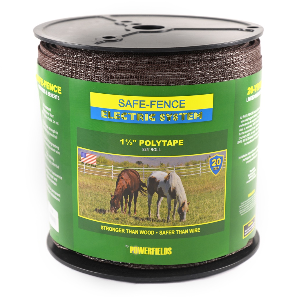 Safe-Fence 1½" Polytape - Brown - 825'