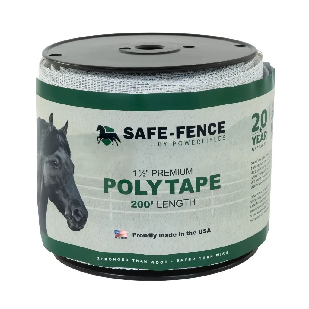 Safe-Fence 1½" Polytape - White - 200"