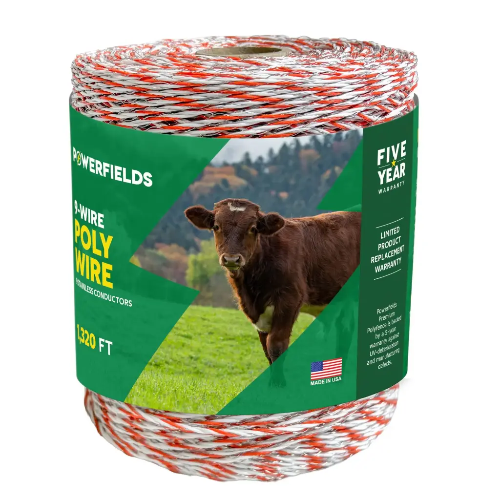 9-Wire Polywire - Orange/White