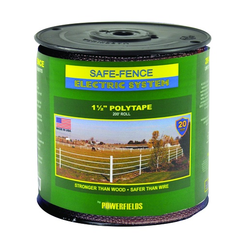 [PF-Y-3] Safe-Fence 1½" Polytape - Brown - 200'